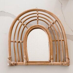 Natural Rattan Wall Mirror